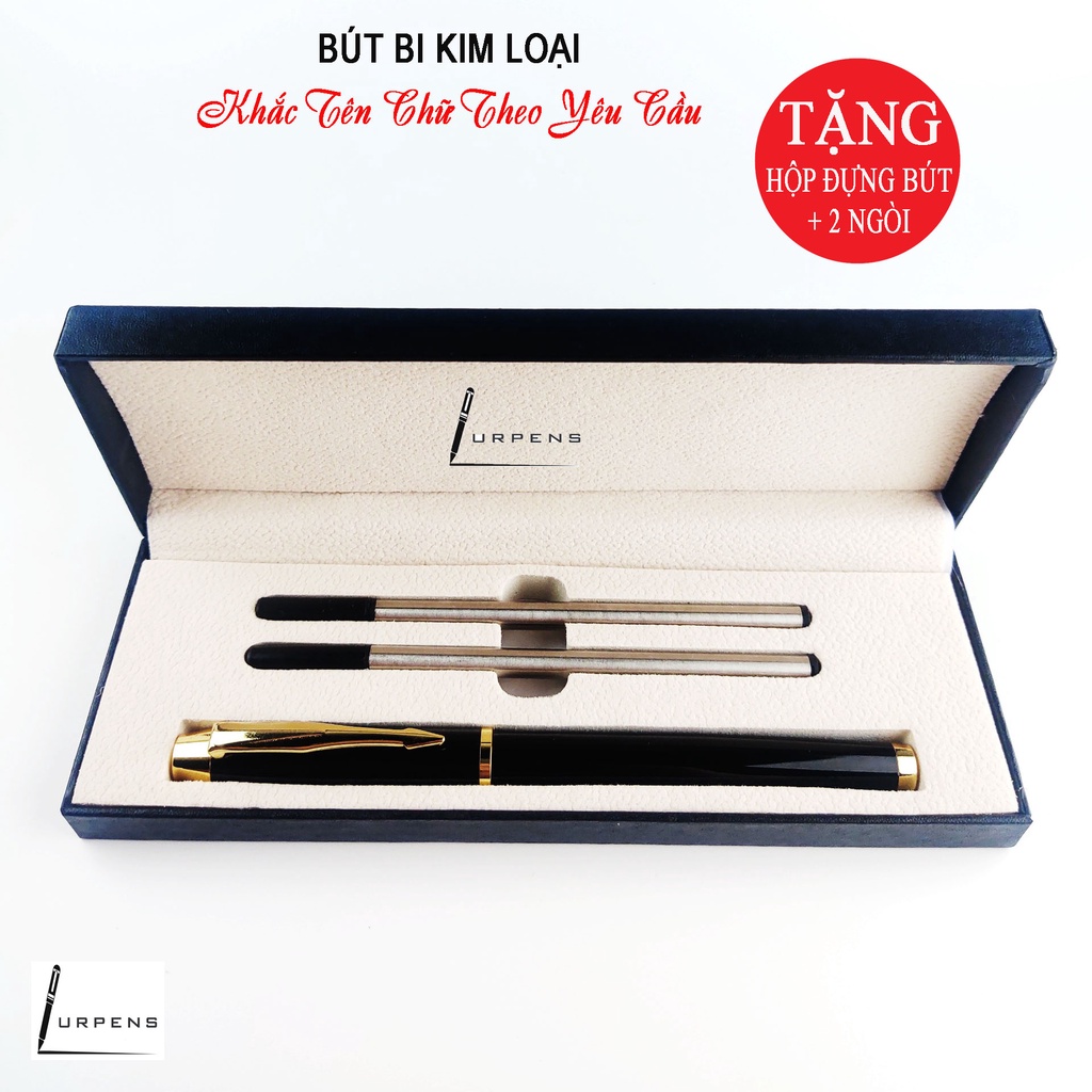 Bút ký tên kim loại cao cấp Lurpens, Miễn phí khắc tên bút và hộp đựng bút
