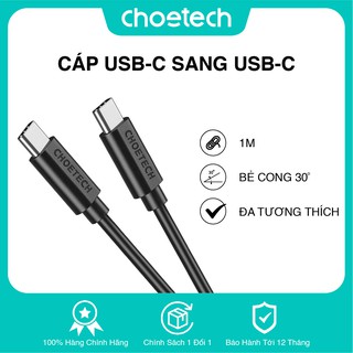 Dây cáp sạc choetech type c to type c 0.5m