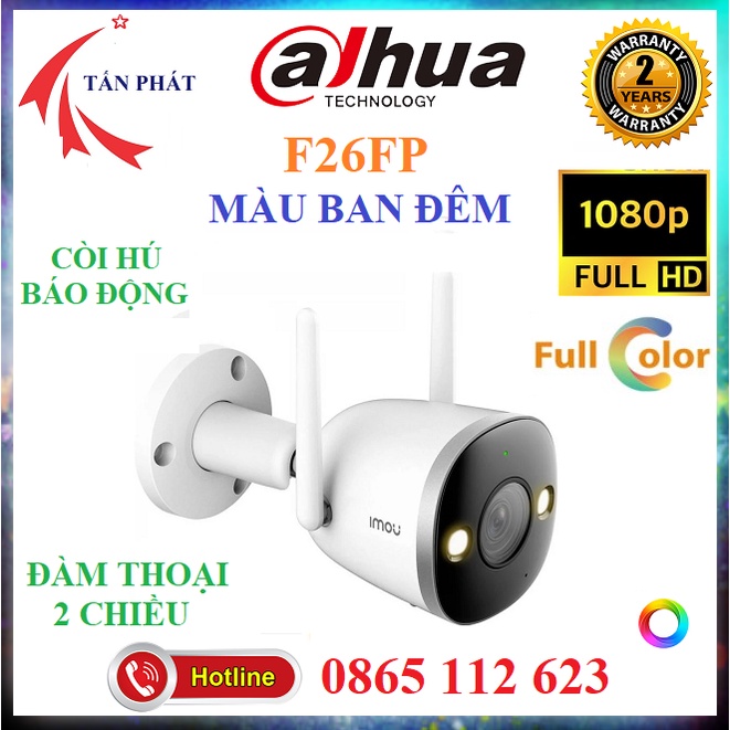 Camera WiFi ngoài trời IMOU F22P 1080p, F22FP, F22FEP 2MP, F26FP Có màu ban đêm - Có cổng Lan Bảo Hành Chính Hãng 24TH