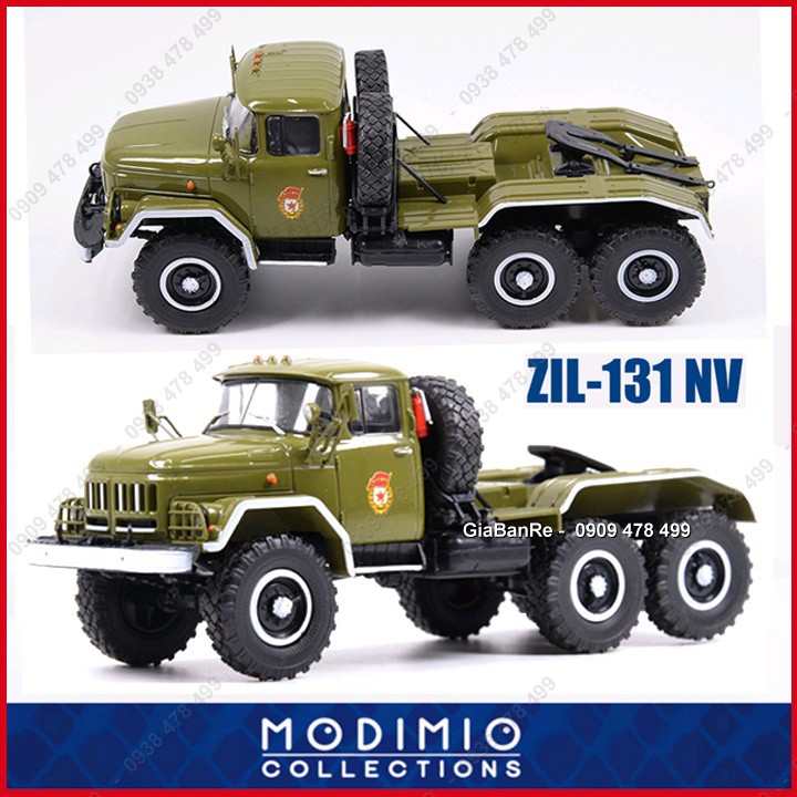 Mô Hình Xe Đầu Kéo Vận Tải Quân Sự Diễu Hành ZIL 131 MV - Tỉ Lệ 1:43 - Modimio - 4306.1
