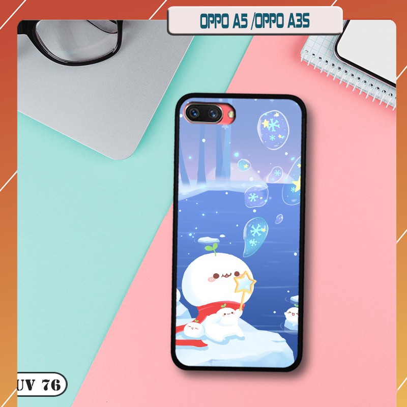 Ốp lưng OPPO A3s/A5  - lưng nhám viền dẻo  ngộ nghinh