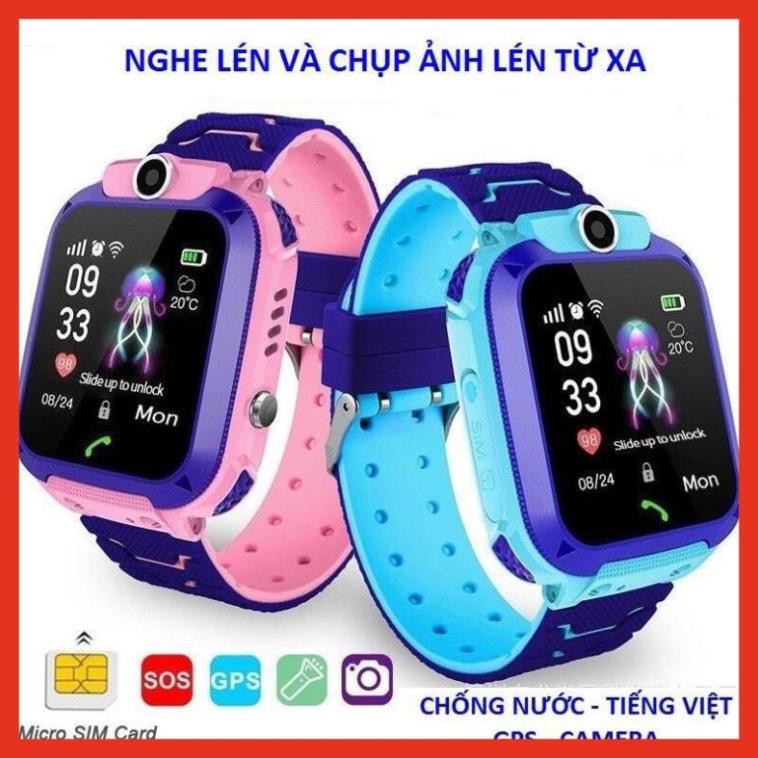 [TẶNG SIM] Đồng hồ thông minh trẻ em Đồng hồ định vị SWQ12 Gắn sim nghe gọi định vị 3G 4G