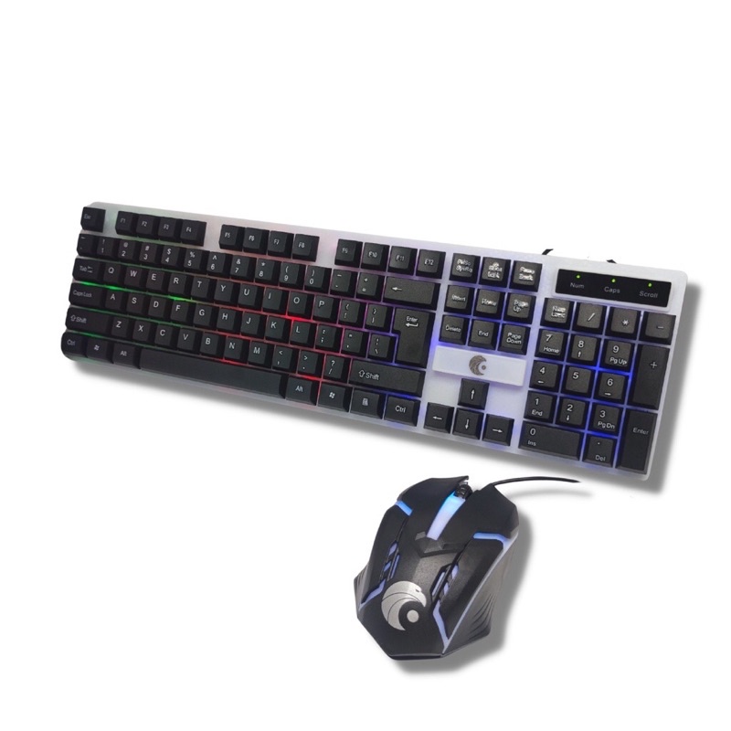 Combo Bộ Phím Kèm Chuột Máy Tính Chuyên Game Giả Cơ GoldTech GT200 Led 7 Màu