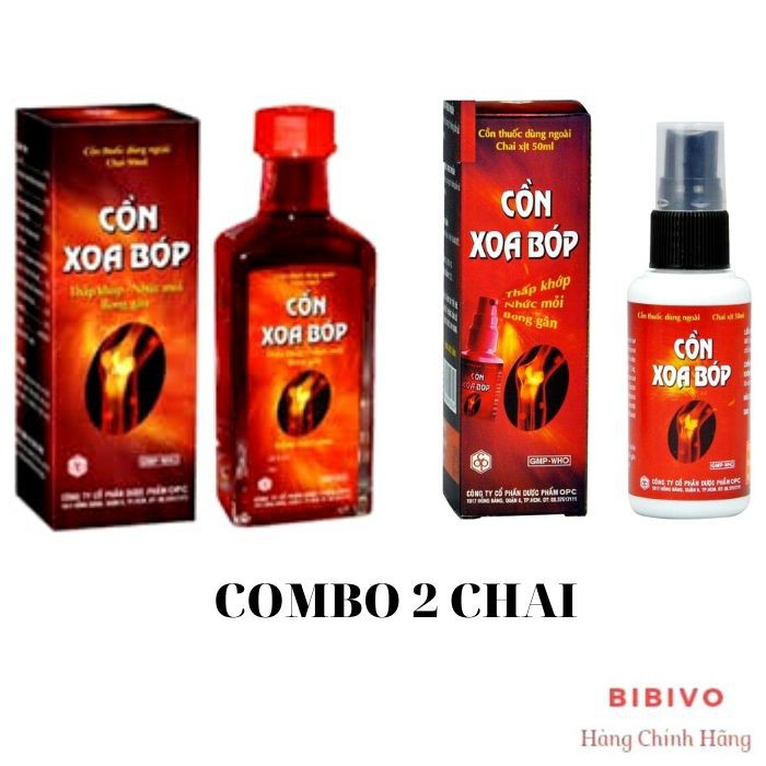 Cồn Xoa Bóp OPC - Combo 2 chai