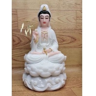 Tượng Ngài Quan Thế Âm Bồ Tát ngồi  cao 30cm