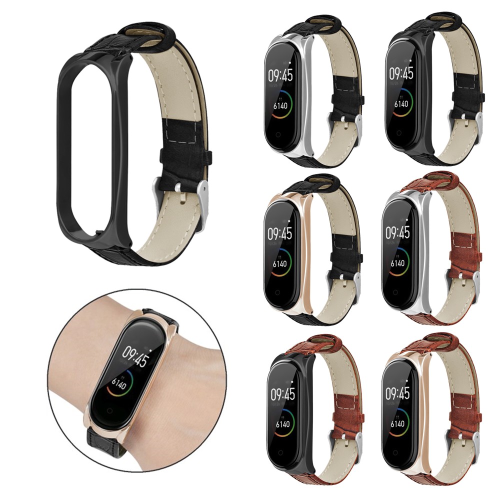 Dây đeo bằng da thay thế cho đồng hồ thông minh Xiaomi Mi Band 4