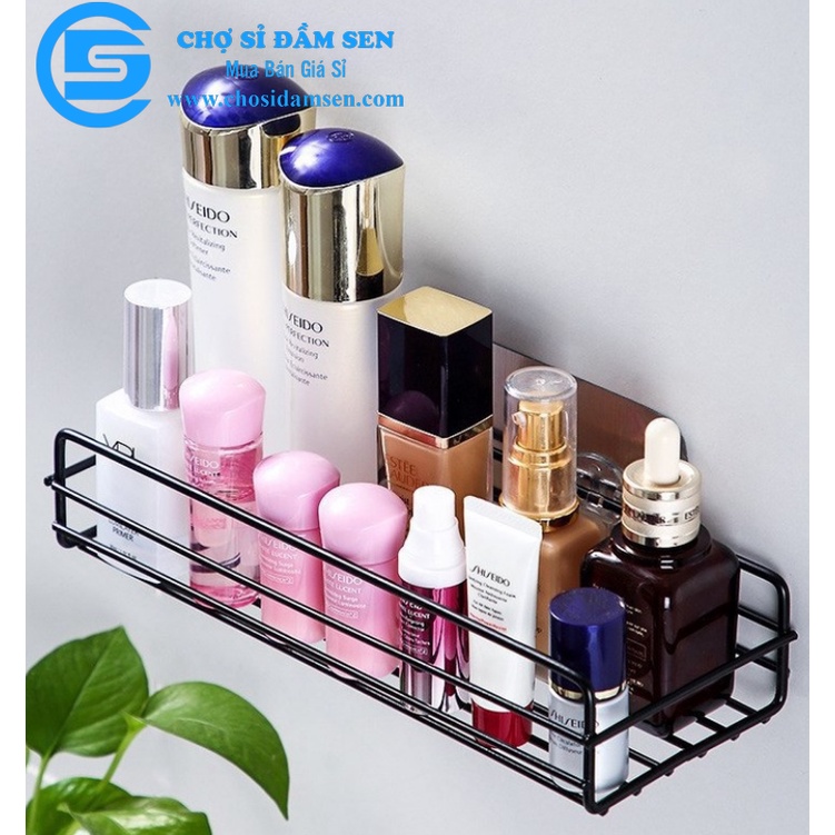 Kệ Thép không gỉ đa năng chữ nhật dán tường, kệ nhà tắm, nhà bếp tiện dụng.  G355-KesatNT-HCN