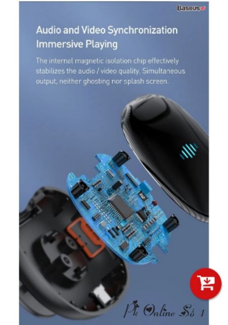 Bộ truyền hình ảnh qua HDMI không dây Baseus Meteorite Shimmer Wireless Display Adapter cho Smartphone/ iPad/ Macbook