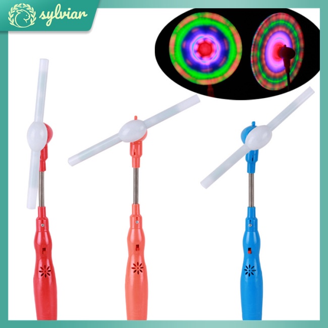 [sylviar] Đồ Chơi Chong Chóng Có Đèn LED Và Nhạc Hình Cối Xay Gió Cổ Điển Cho Trẻ Em