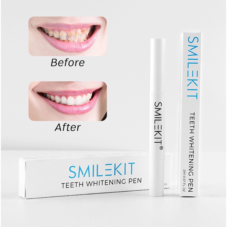 Bút tẩy trắng răng - Bút làm trắng răng dạng gel Teeth Whitening Pen Smilekit 2ml