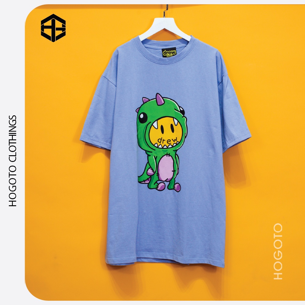 Áo thun tay lỡ DREW house khủng long Hogoto shop , Áo phông cotton unisex nam nữ form rộng oversize | BigBuy360 - bigbuy360.vn