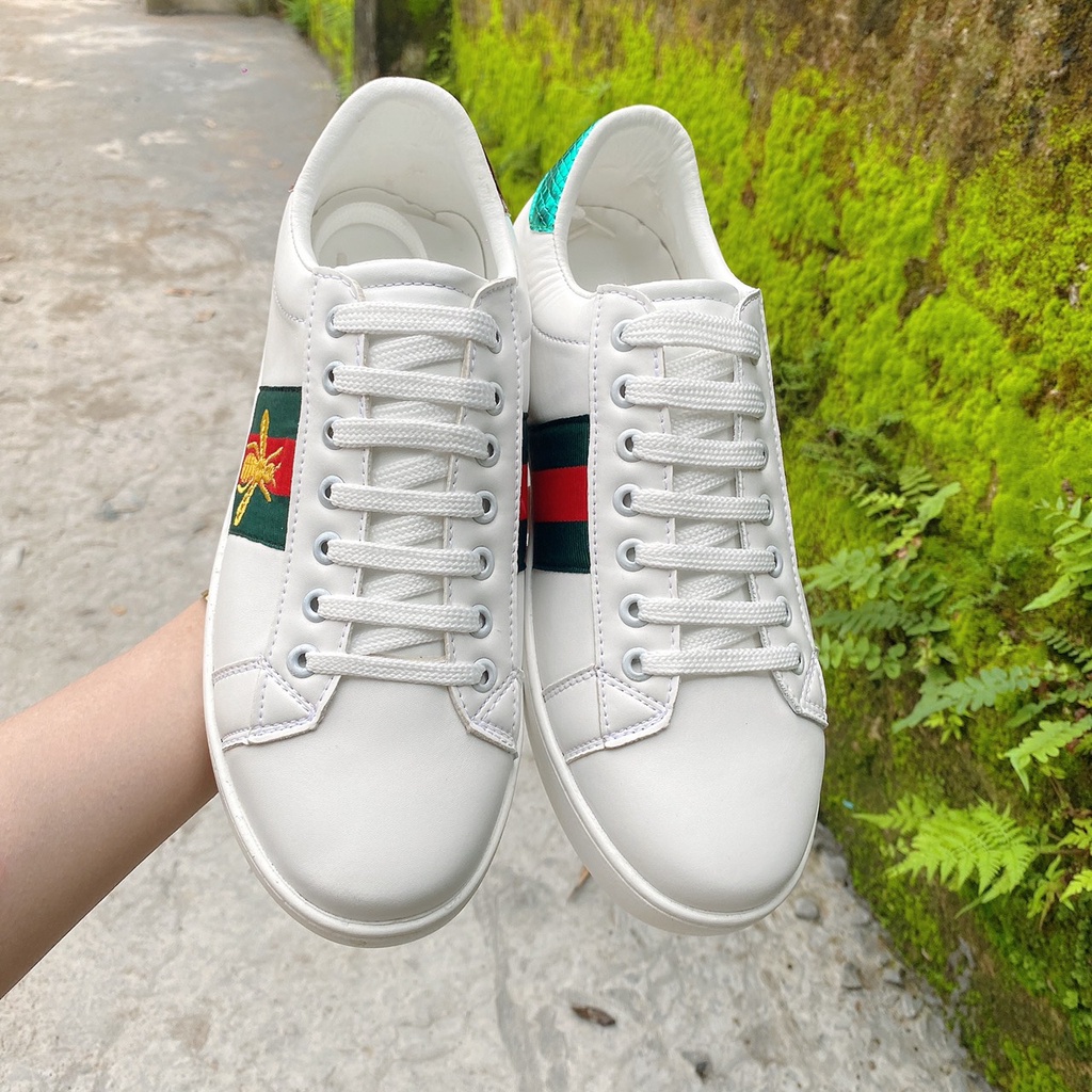 [FLASH SALE ][FULL BOX + BILL]Giày 𝐆,u,c,c,i Ong Giày thể thao GG 3 vạch cao cấp cực chất