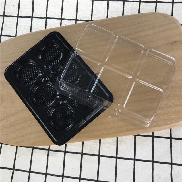 10 hộp nhựa đựng 6 bánh trung thu tròn FG332 FG334 FG335