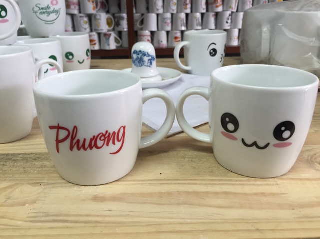 Cốc sứ Ly sứ Bát Tràng in tên theo yêu cầu