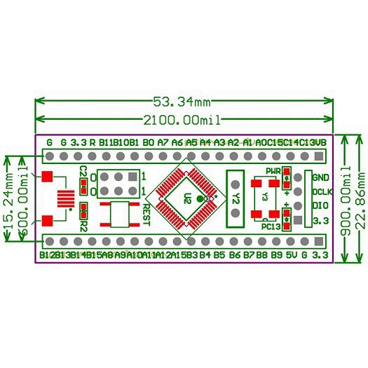 KIT STM32F103C8T6 Board Mini