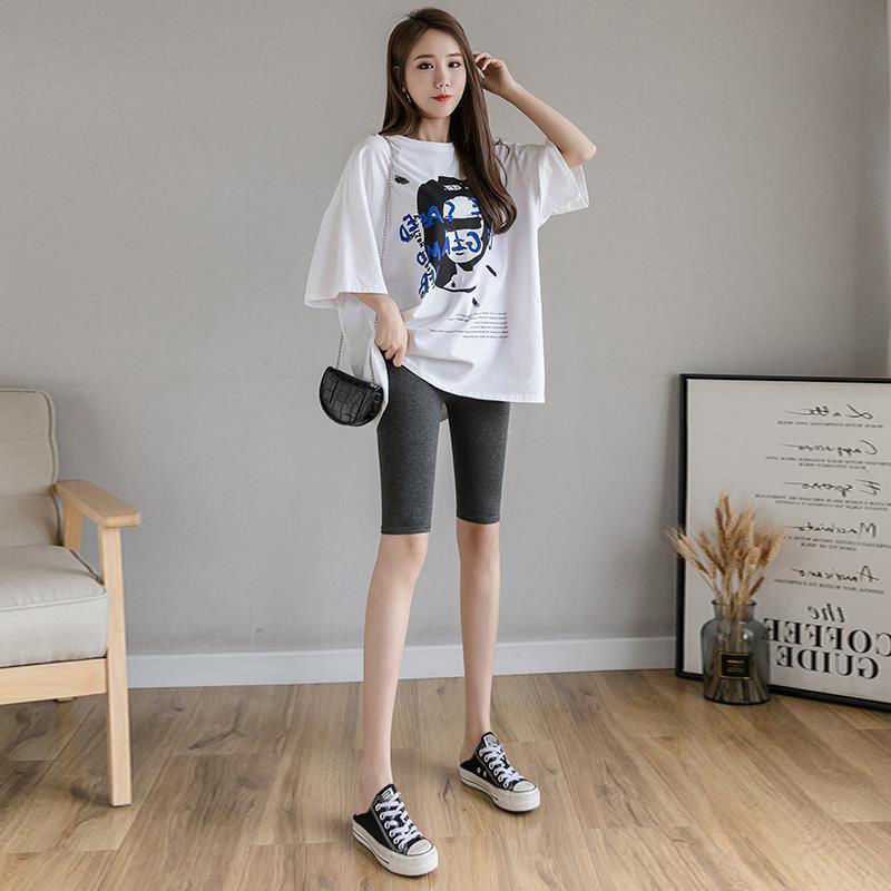 Quần legging ngố bầu cạp chun chỉnh kiểu trên gối