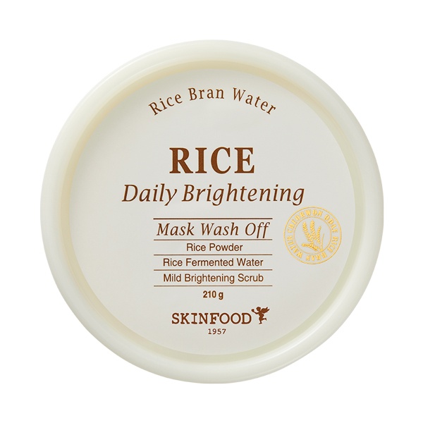 [SKINFOOD] mặt nạ làm sáng da hàng ngày bằng gạo  210g / Rice Brightening Mask Wash Off