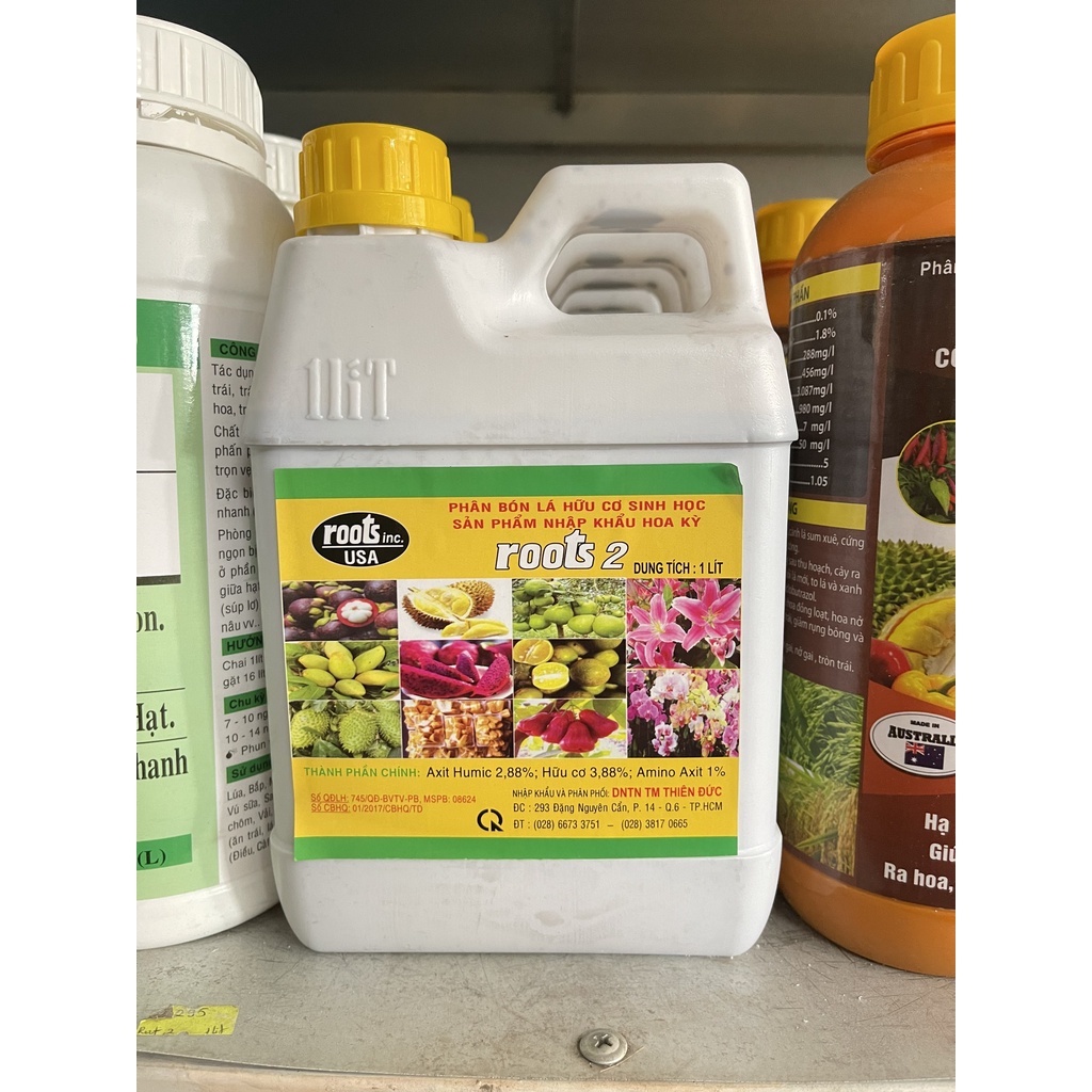 PHÂN BÓN LÁ CAO CẤP KÍCH RỄ ROOTS 2 ( 1 LÍT)