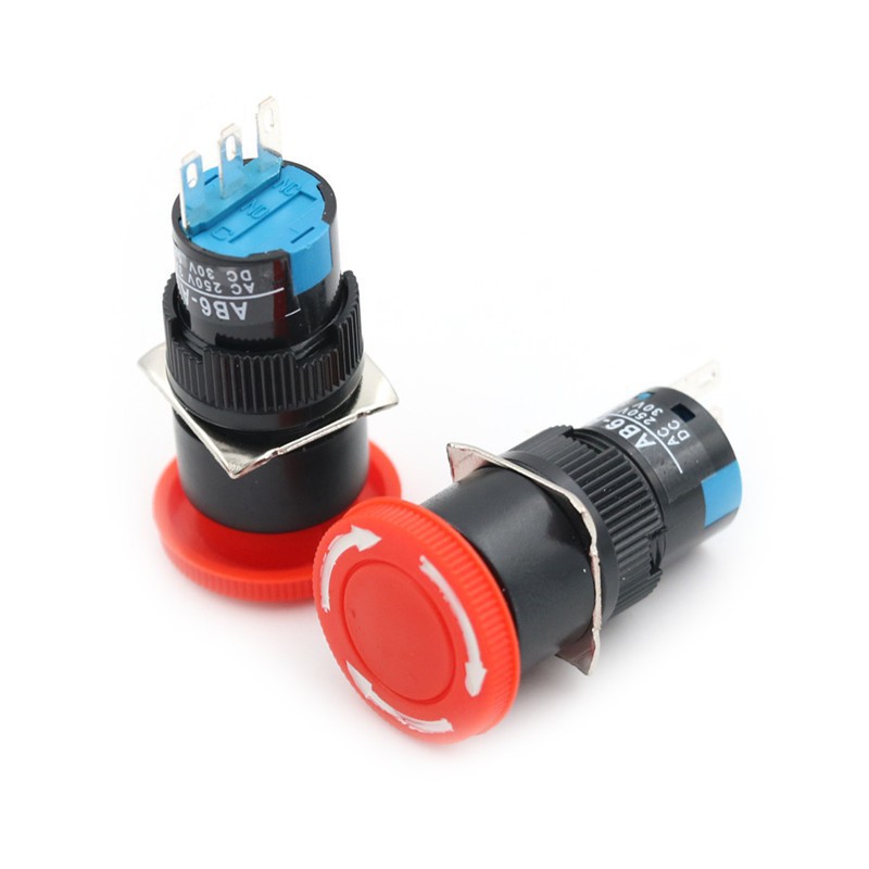 Bộ 2 Công Tắc Nút Nhấn Khẩn Cấp 16mm