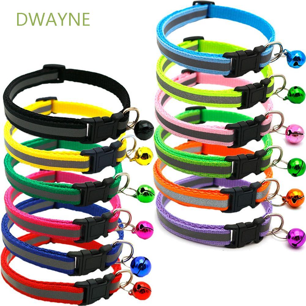 Vòng Cổ Nylon Mềm Mại Phản Quang Phát Sáng Ban Đêm Dễ Điều Chỉnh Cho Thú Cưng