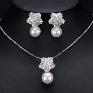 Combo vòng cổ hoa tai