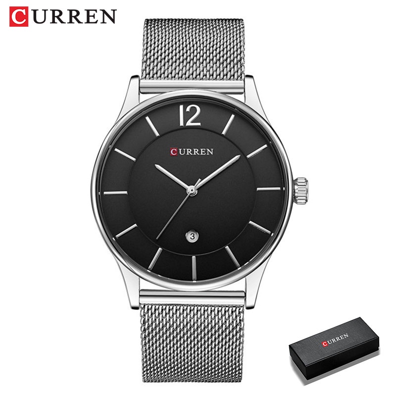 Đồng hồ đeo tay CURREN 8231 máy thạch anh thép không gỉ siêu mỏng chống thấm nước thời trang dành cho nam