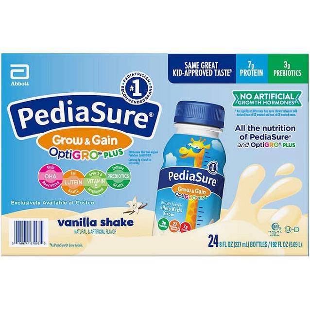 [Date 3/2021]-thùng 24 chai sữa PEDIASURE NƯỚC HƯƠNG VANI của Mỹ (237mlx 24 chai)