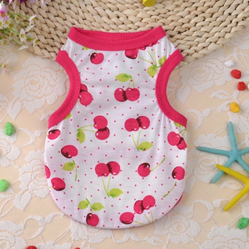 ÁO THUN MỎNG BA LỖ DỄ THƯƠNG CHO THÚ CƯNG