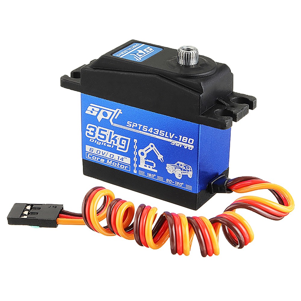 Động Cơ Servo Spt 5435LV 35kg Chống Thấm Nước Cho Xe Điều Khiển TRX4 Crawler Airplabe Angle 180° 270°