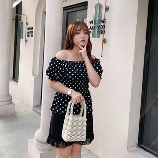 Áo chấm bi cho người béo mập - ABEO083