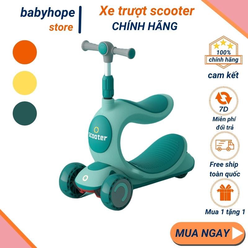 Xe Trượt Scooter Cao Cấp, Xe Chòi Chân Cho Bé 3 In 1 - Giúp Bé Vận Động Thoả Thích