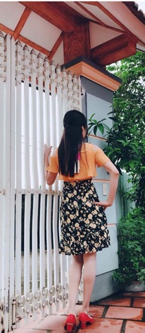 Váy voan liền đuôi cá