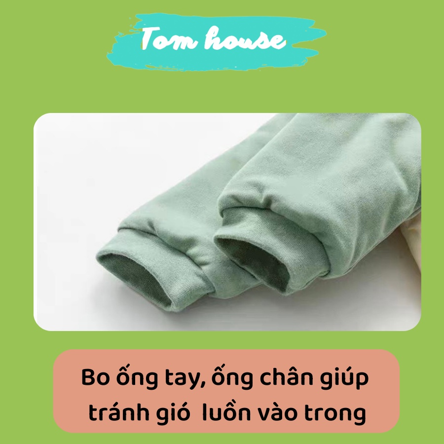 Bộ Liền Thân Trần Bông-Nỉ Siêu Dày Mặc Đại Hàn Cho Bé Sơ Sinh Hàng Quảng Châu Cao Cấp 𝟏𝟗𝐁𝐃𝐃