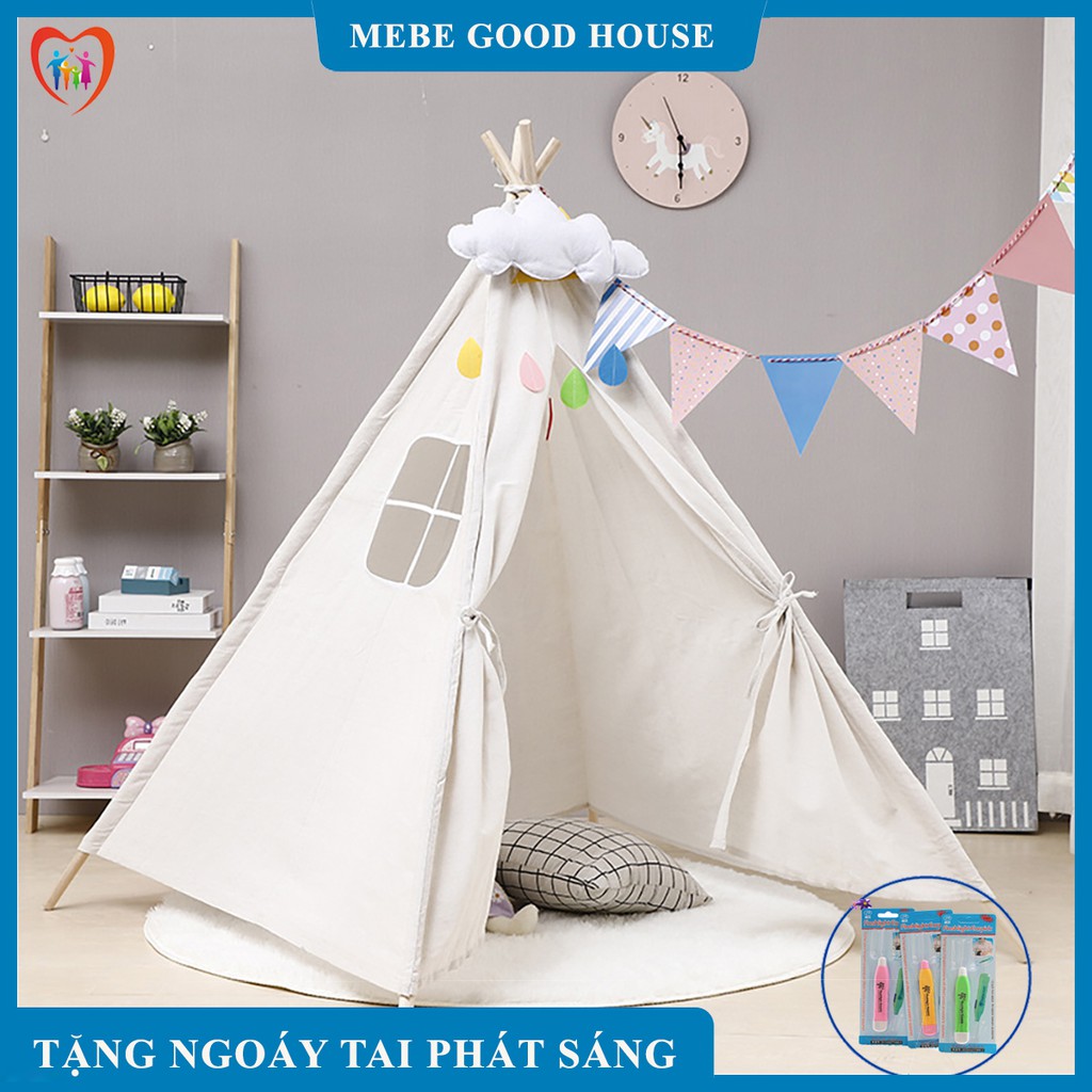 Lều vải cho bé, lều ngủ bằng vải tạo hình ngôi nhà xinh xắn cho bé