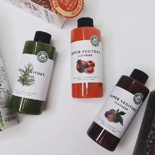 Sữa Rửa Mặt Thải Độc Sủi Bọt Rau Củ Super Vegitoks Cleanser