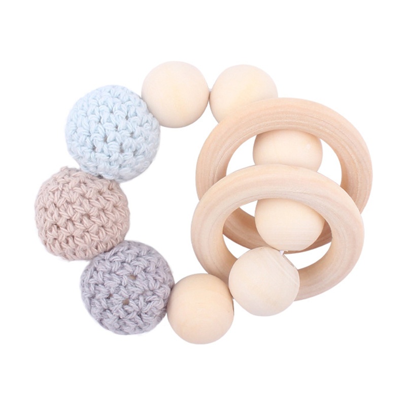 Vòng Tay Chuỗi Hạt Silicon Họa Tiết Hoạt Hình Cho Bé Sơ Sinh Mọc Răng