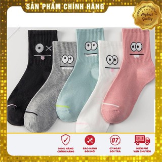 Combo 5 đôi tất nữ in hình mắt cực đẹp TN45 rẻ