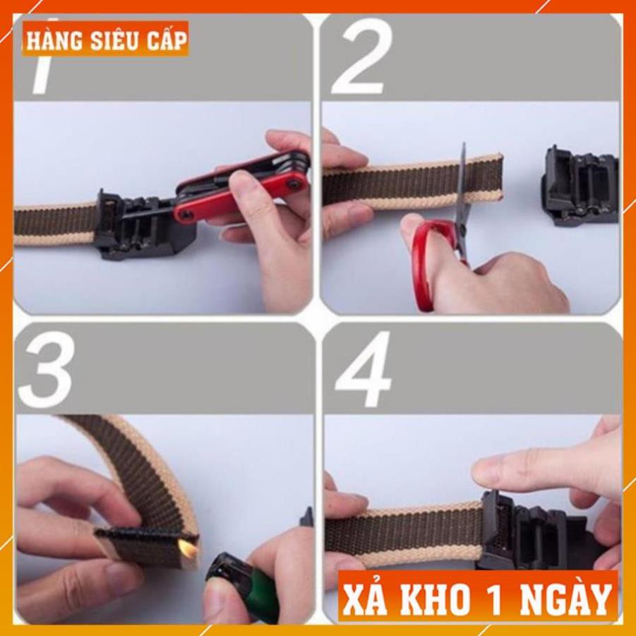 [FreeShip – Xả Kho 1 Ngày] Thắt Lưng Nam LÍNH Mỹ JEEP Cao Cấp - Dây Nịt Nam Quân Đội Vải Bố Đẹp