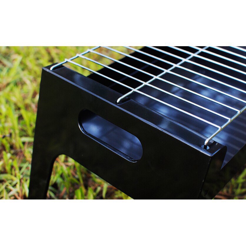 Bếp Nướng Than TL-258, Nướng Ngoài Trời BBQ - Chất Liệu Thép Không Gỉ Cao Cấp Có Chân Đế, Tay Cầm Xếp Gọn Tiện Lợi