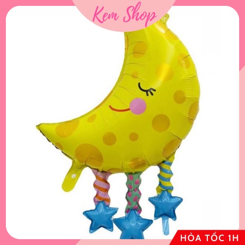 Bóng Mặt Trăng Vàng Tua Rua Size Đại 84CM Siêu Dễ Thương - K189