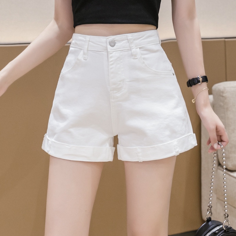 [XẢ HÀNG] Quần sooc thô trơn gập gấu năng động trẻ trung cho ngày hè