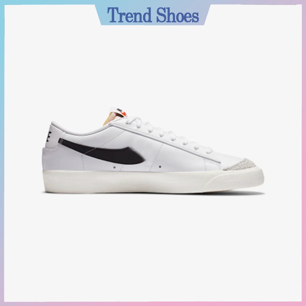 Giày N.i.k.e Blazer Low 77 Vintage Đen Trắng Đế Cao 3cm Phù Hợp Mọi Outfit