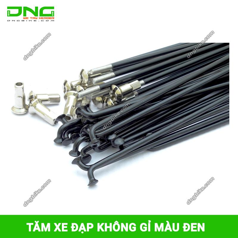 Tăm  xe đạp không rỉ màu đen
