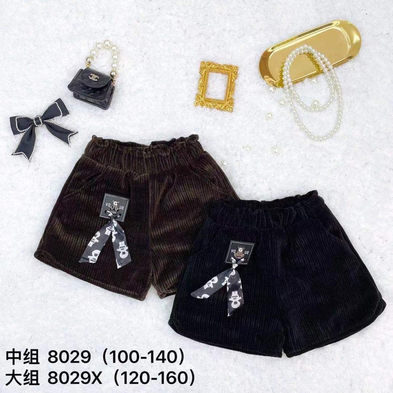 Quần sooc nhung size đại hàng QUẢNG CHÂU CAO CẤP cho be gái