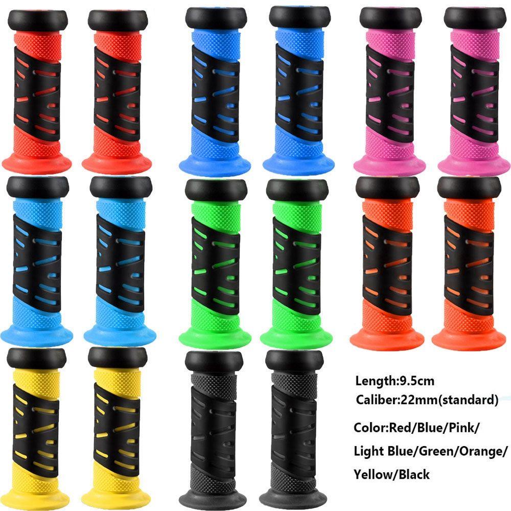 MUVAKO 1 Cặp Vỏ Bọc Tay Lái Xe Đạp Ba Bánh Dài 9.5cm Bằng Cao Su Nhiều Màu