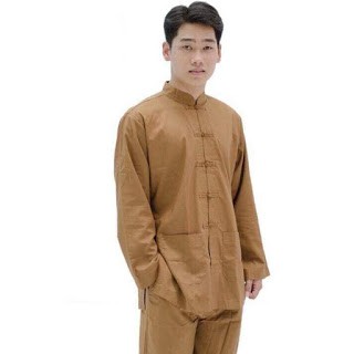 Bộ phật tử cổ lãnh tụ nam vải kate