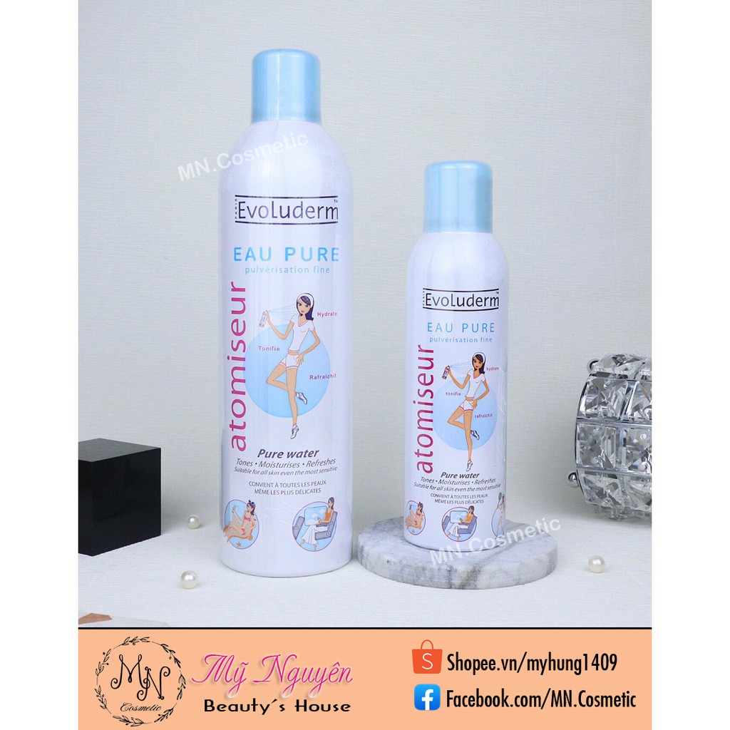 Xịt khoáng Evoluderm dưỡng da cấp ẩm 400ml