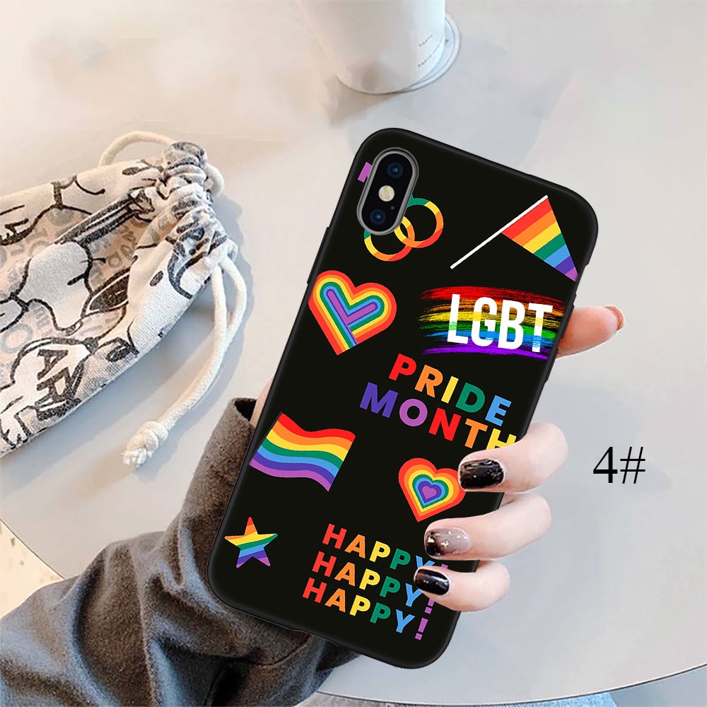Ốp Điện Thoại Họa Tiết Cầu Vồng LGBT CA52 Cho iPhone 5 5S 6 6S 7 8 11 Pro Max Plus SE XR