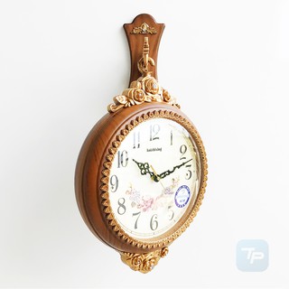 ĐỒNG HỒ TREO TƯỜNG 2 MẶT 06N - Mặt kính cầu sang trọng đường kính 25cm