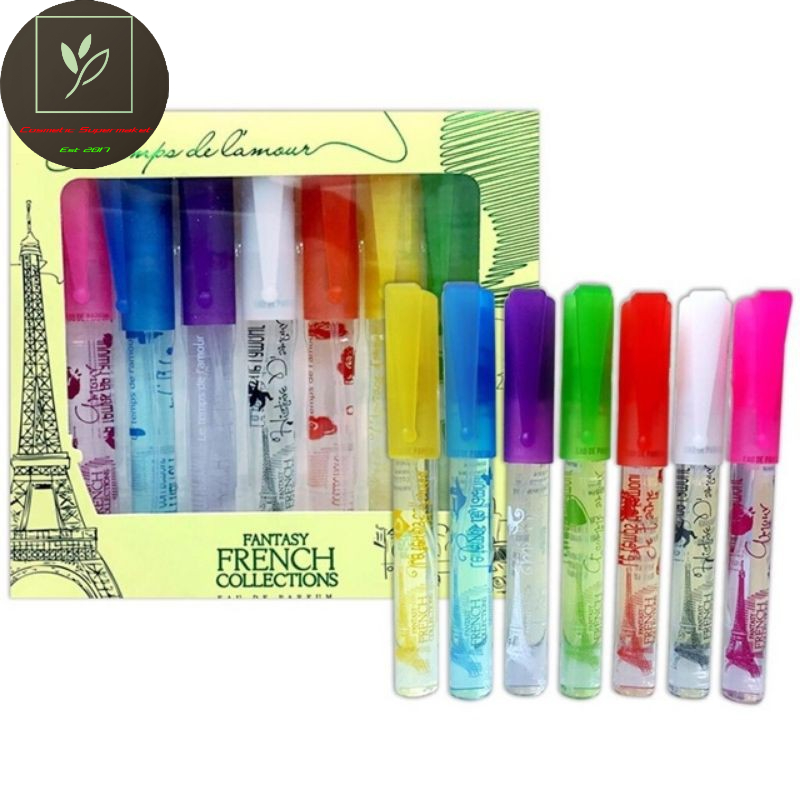 (8ml) Bộ 7chai nước hoa nữ Fantasy French Collections